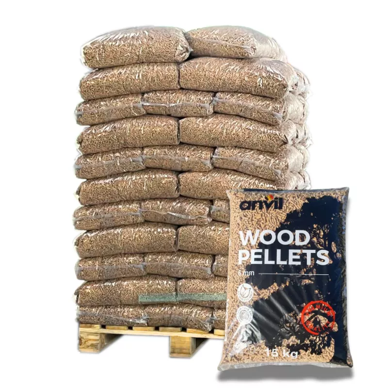 Pellet ANVIL – Palette de 70 sacs de 15Kg – EN Plus A1