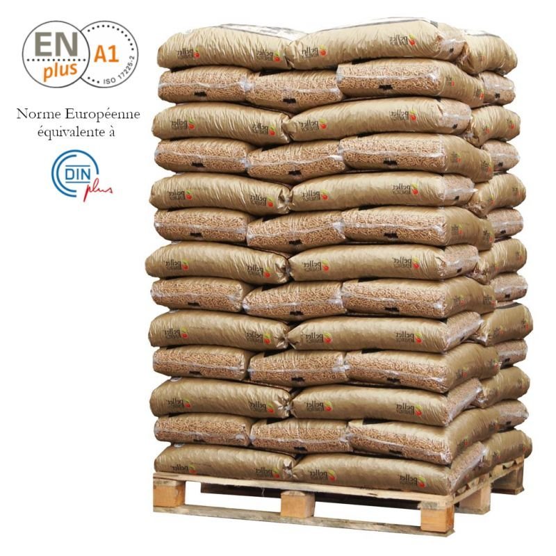 Granulés GOLD 100% résineux – Palette de 65 sacs de 15 kg